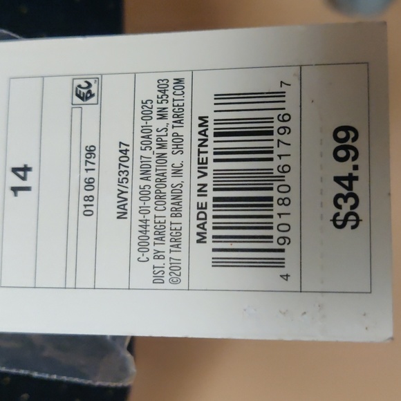 Ladies Single Button Navy and Gold Jacket - Picture 8 of 8